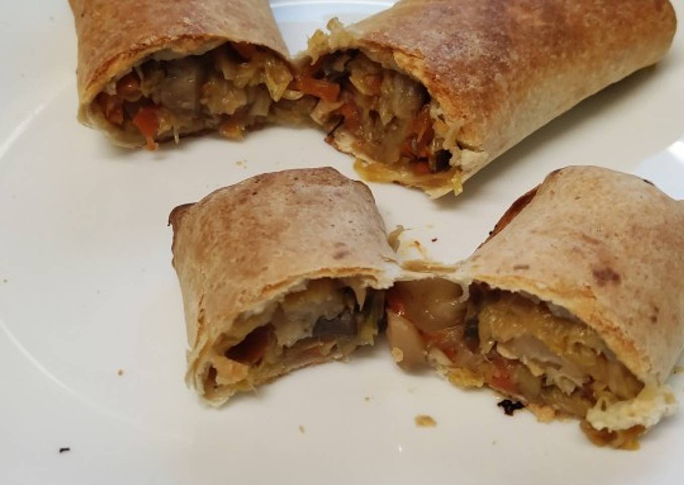 Rollitos de primavera veganos al horno
