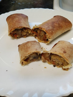 Una foto de Rollitos de primavera veganos al horno
