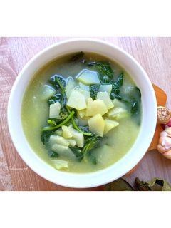 Foto resep Bobor bayam dan pepaya muda