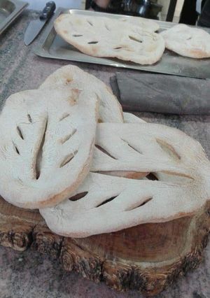 Una foto de Panes "fougasses"