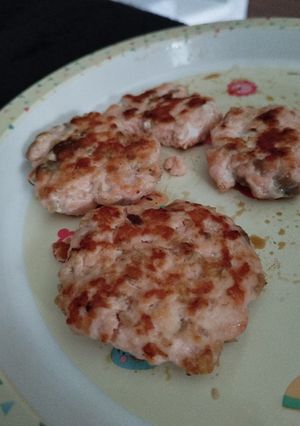 Una foto de 🐟 Bocaditos de salmón (bebés +6)