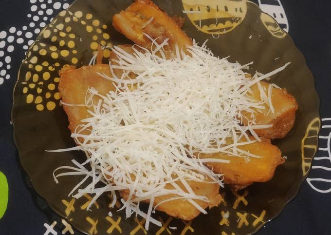 Ini dia! Resep membuat Pisang Goreng Crispy Topping Keju yang nikmat