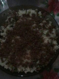 صورة لوصفة رز بالبازلاء و اللحمة
