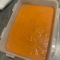 A picture of My mum’s store cupboard lentil and tomato soup.