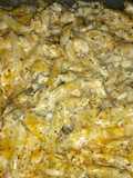 Cheesy chicken and mushroom casserole