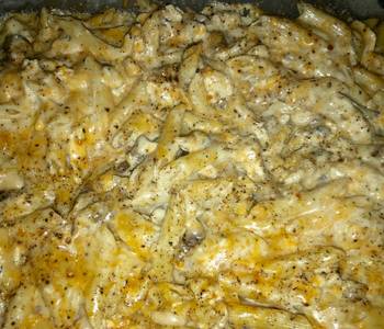 Unique Cuisine Cheesy chicken and mushroom casserole Delicious