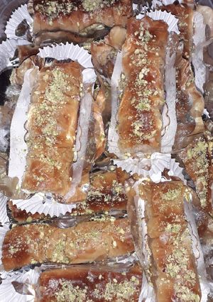 صورة لوصفة البقلاوة التركية المبرومة 😘😘😘😘😘 سهلة وسريعة