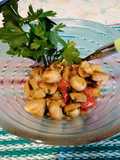 Champignons trifolati con pomodorino appeso🍅🍄🌱🥩🍞