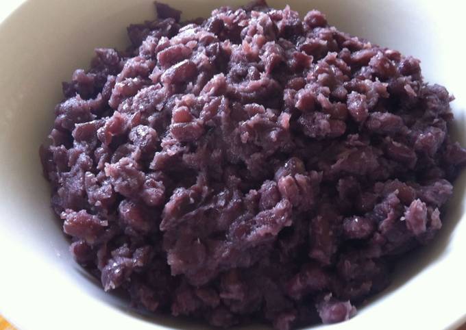 Simple Way to Prepare Favorite 'Tsubu-an' ('Azuki' Red Bean Paste)