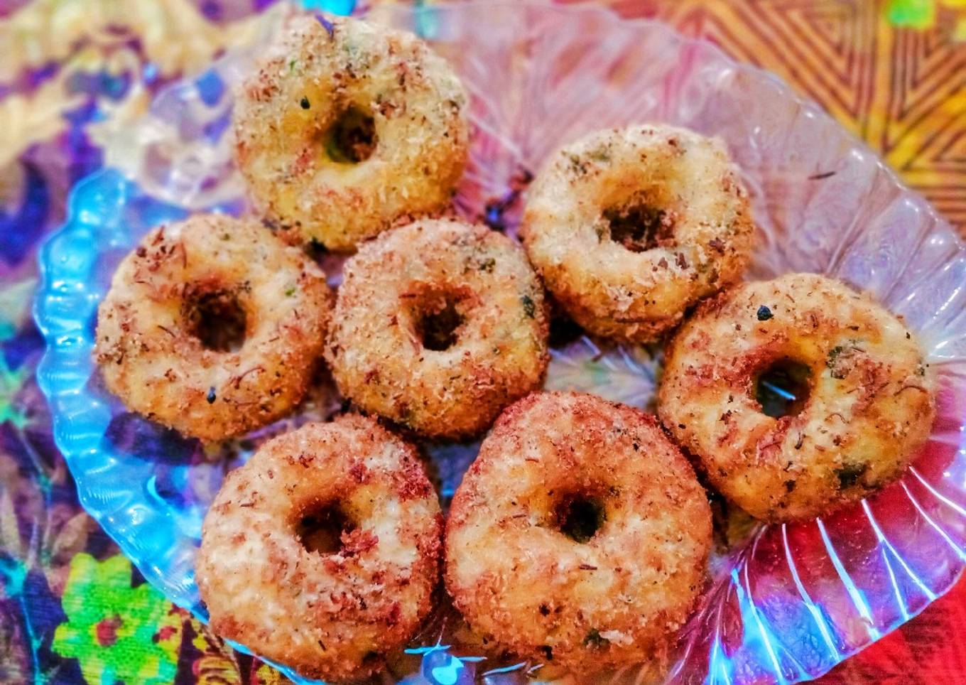 Potato n chicken donuts