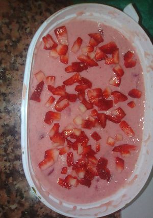 صورة لوصفة مثلجات التوت والموز🍧🍧