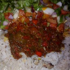 A picture of Shinkafa da wake da tankwa.
