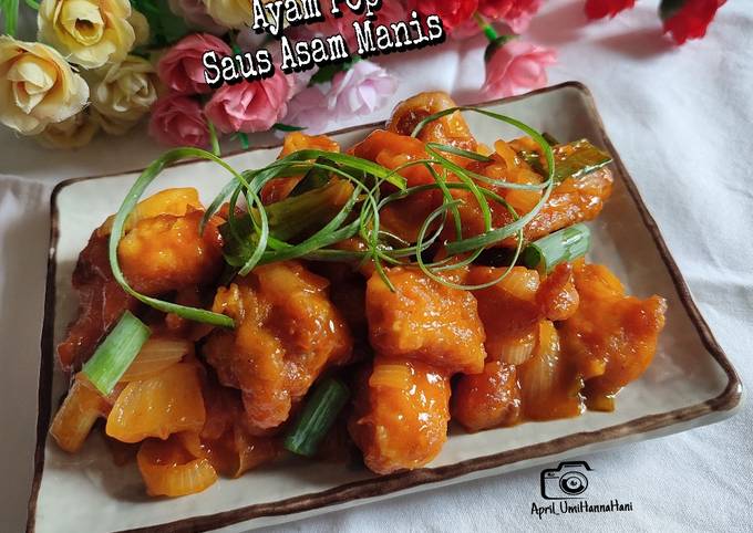 Resep Ayam Pop Saus Asam Manis Oleh April Umi Hannahani Cookpad