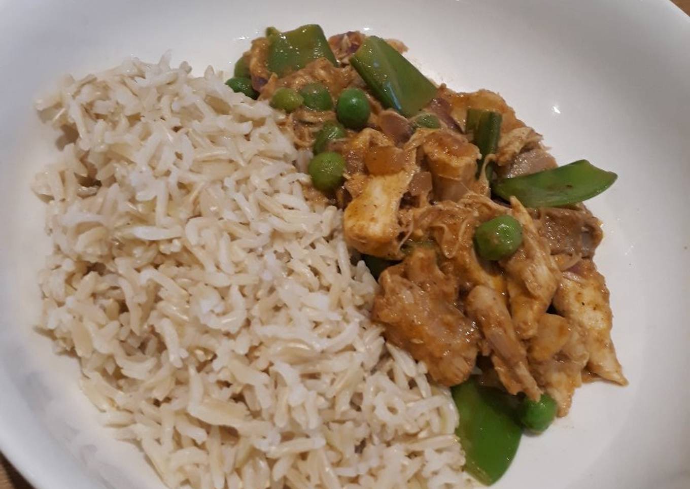 Child friendly chicken curry