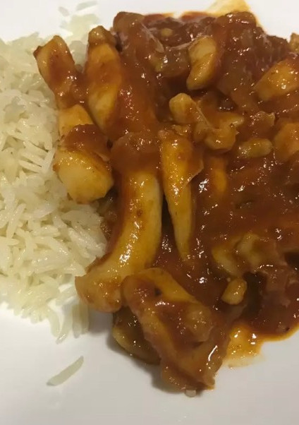 Una foto de Sepia en salsa de tomate - Thermomix
