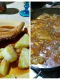 Estofado de pollo al ajiajo en disco de arado