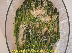 Foto di Asparagi Gratinati con Farina di Mandorle e Parmigiano💚