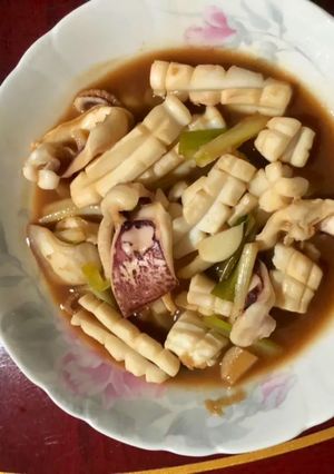 生炒花枝 的食譜成品照片