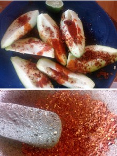Una foto de "chile tostado al comal"