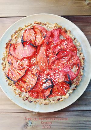 Une photo de Tarte au thon et a la tomate