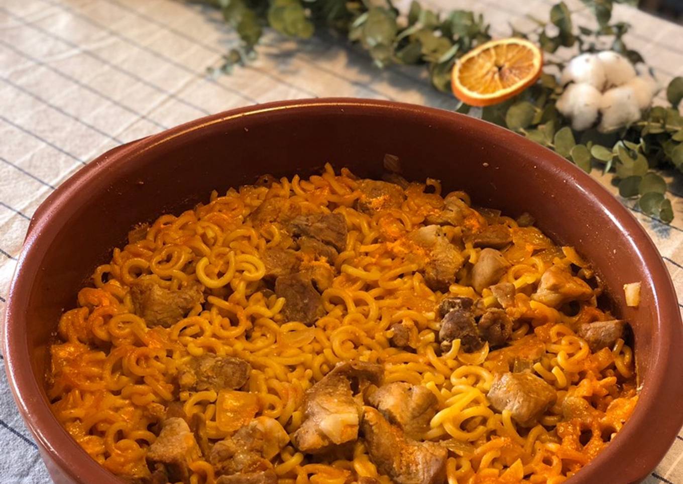 Fideos a la cazuela
