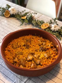 Una foto de Fideos a la cazuela