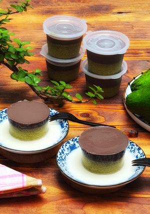 Foto resep Puding Alpukat dan Coklat