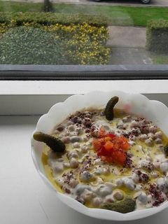 صورة لوصفة فول بالطحينة