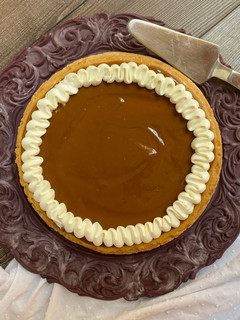 Una foto de Cheesecake de dulce de leche