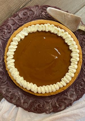 Una foto de Cheesecake de dulce de leche