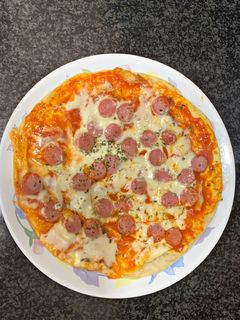 Una foto de Pizza a la sartén