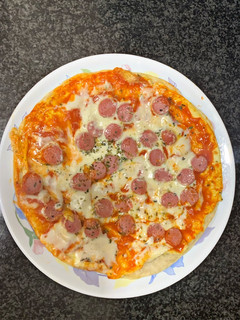 Una foto de Pizza a la sartén