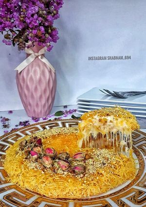 عکسی از دستور کنافه پنیری