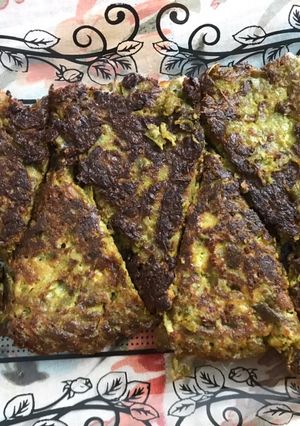 عکسی از دستور کوکو لوبیا سبز