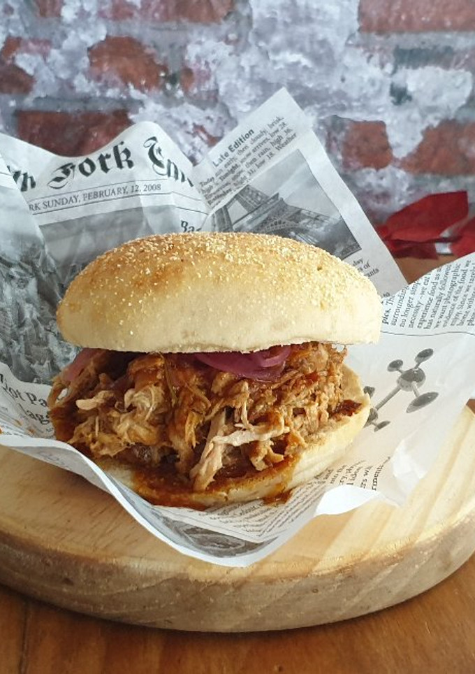Una foto de Pulled pork en olla lenta