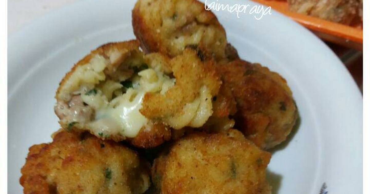 Macaroni ball with cheese Recipe by Laima Praya Cookpad