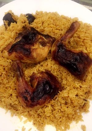 صورة لوصفة كبسة دجاج