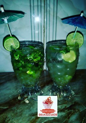 A picture of Classic mojito cocktail.
