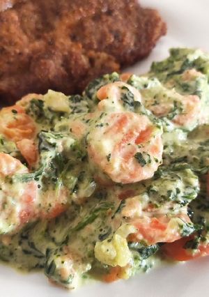Tejszínes zöldségköret / Ketó recept fotója