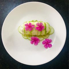 A picture of Cucumber Curd rice Thayir sadam.