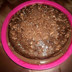 A picture of Chocolate Mud Cake with Chocolate Ganache.