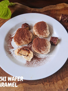 Foto resep Mochi Wafer Karamel (tanpa tepung ketan)