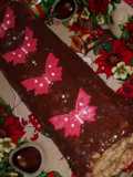 Brazo gitano relleno de chocolate