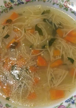 Una foto de Sopa de fideos estilo antiguo