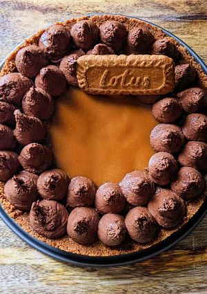 Une photo de Tarte chocolat spéculoos sans cuisson