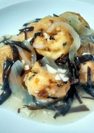 Foto resep Tahu Bulat Sayur Siram Saus Jamur