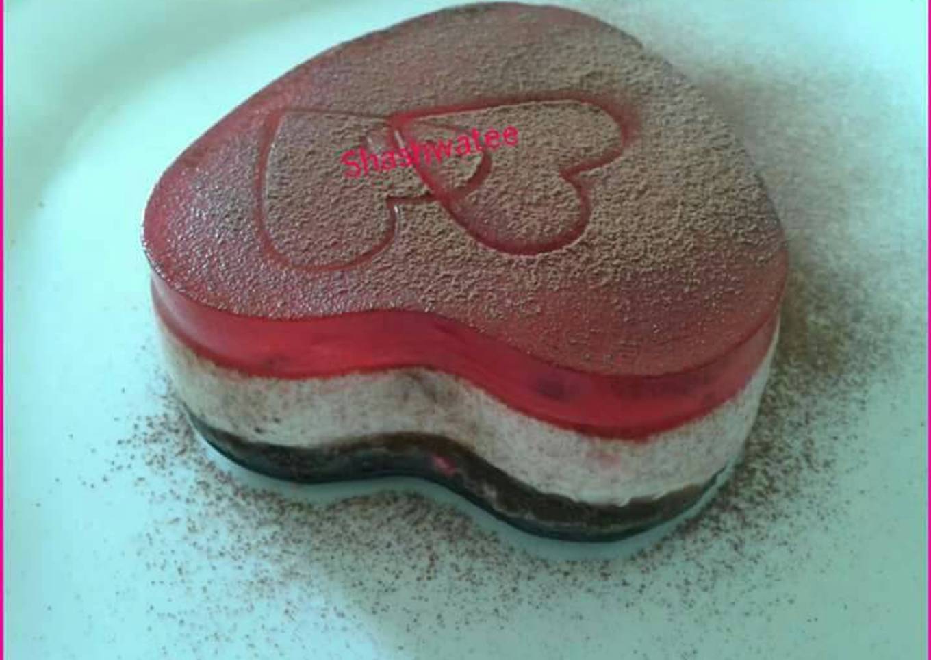 Layered no bake cheese cake