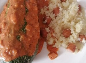 Una foto de Calabazas rellenas de picadillo