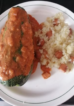 Una foto de Calabazas rellenas de picadillo