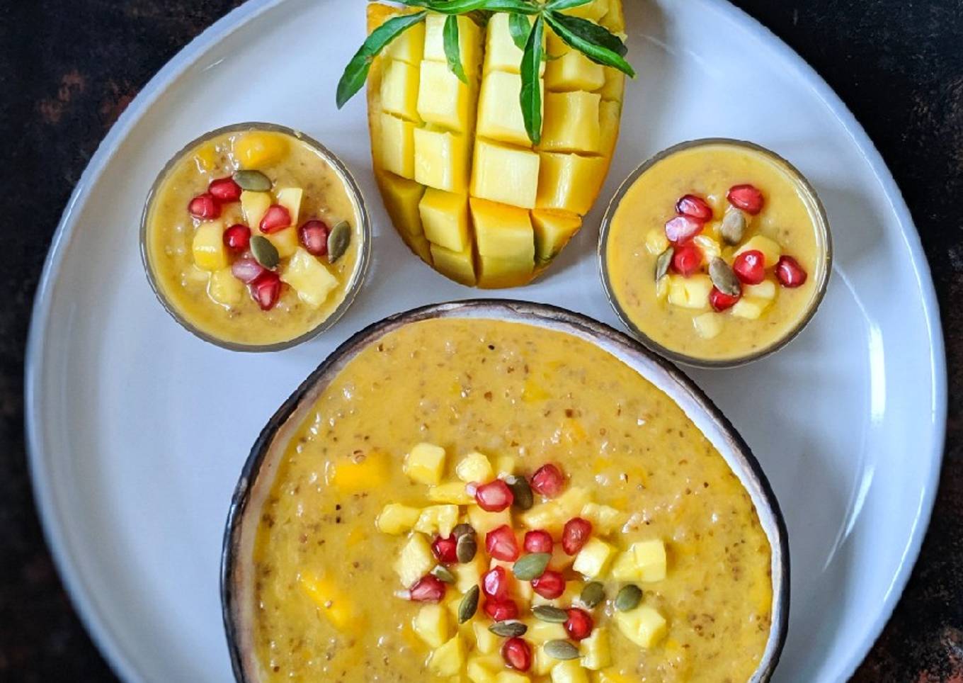 Recipe of Perfect Mango Daliya/ Mango porridge